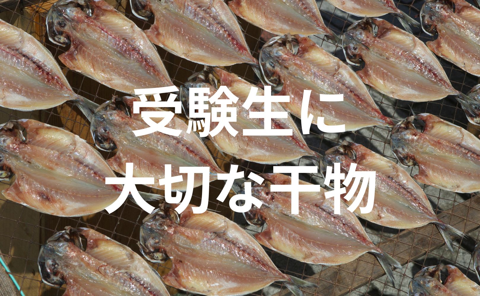 【受験生の食事で大切なこと！】干物について詳しく解説！